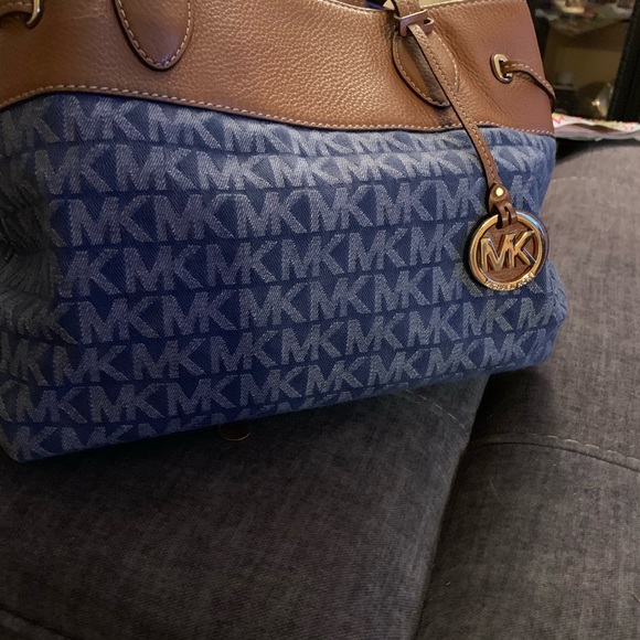 Michael Kors Bags | Michael Kors Denim Handbag | Poshmark